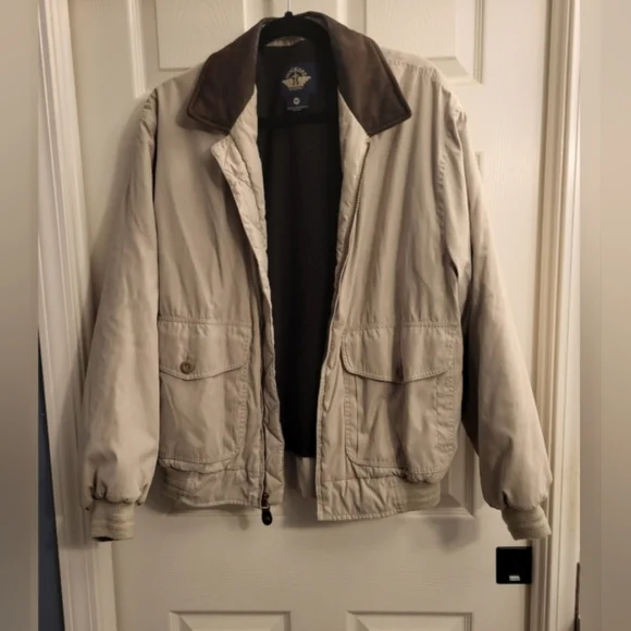 Dockers mens size medium tan bomber Jacket